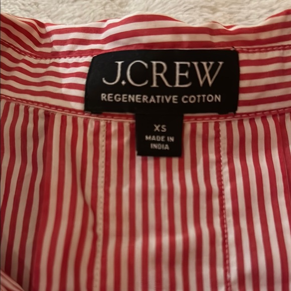 J. Crew Red Striped Button Down Shirt - Picture 2 of 4